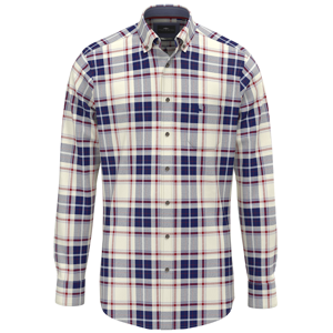 Fynch-Hatton Blue Flannel Check Shirt